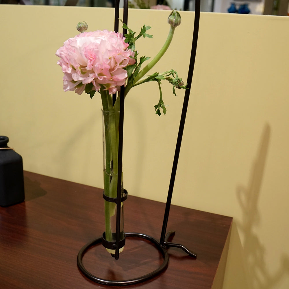 Florence Hanging Pendant Tube Vase with Tabletop Stand
