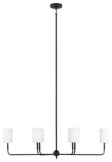 Foxdale 6-Light Chandelier, Midnight Black