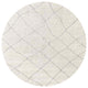 Ahgly Company Indoor Round Mid-Century Modern Area Rugs, 7' Round