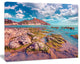 Morning on the Giallonardo Beach, Seashore Canvas Art Print, 60"x28"