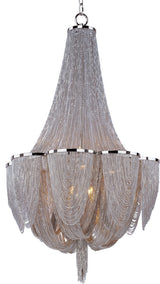 Maxim Chantilly 10-Light Chandelier Polished Nickel - 21465NKPN