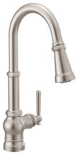 Moen Paterson 1-Handle Kitchen Faucet With Power Boost SR Stainless