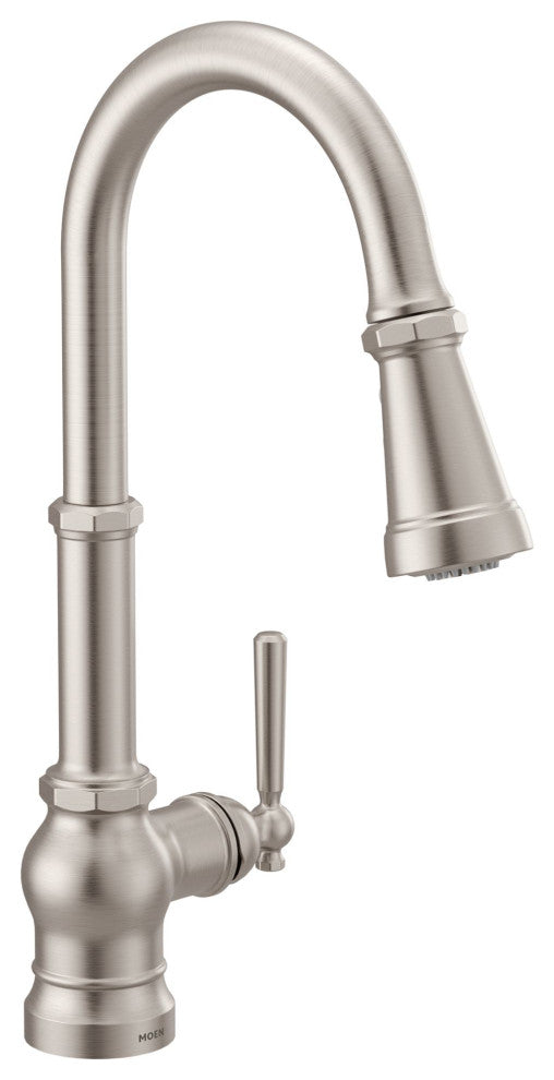 Moen Paterson 1-Handle Kitchen Faucet With Power Boost SR Stainless