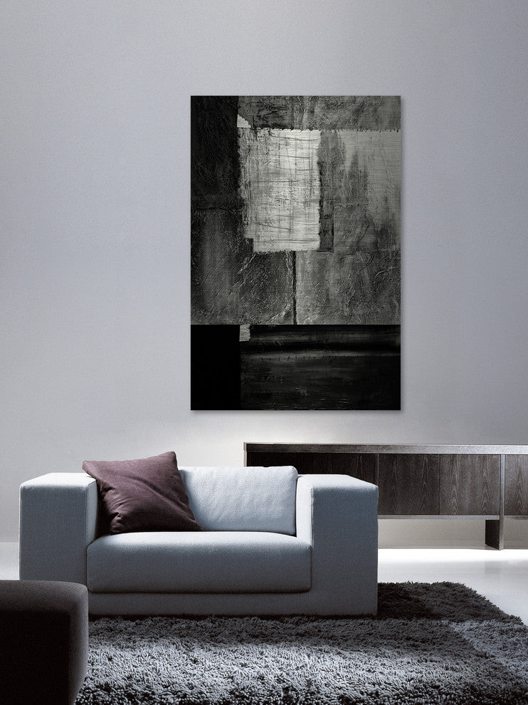 "Instant Sunset of Sorrow" Painting Print on Brushed Aluminum
