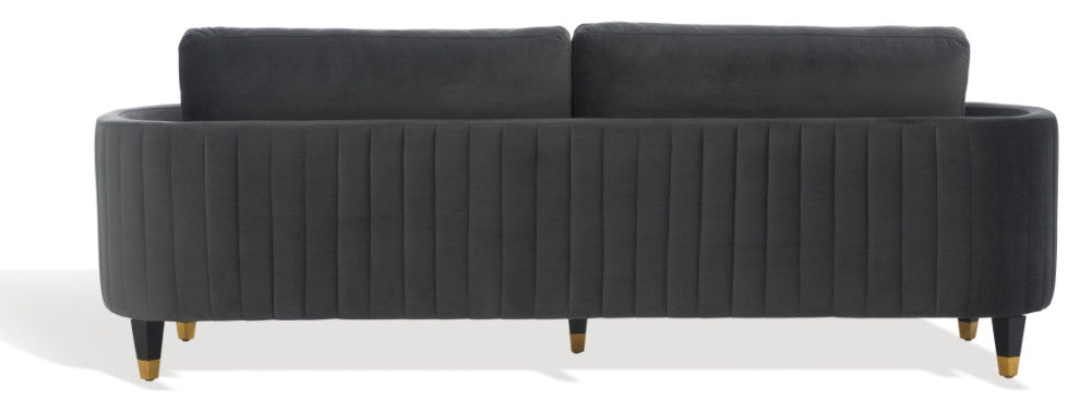 Safavieh Winford Velvet Sofa, Mouse