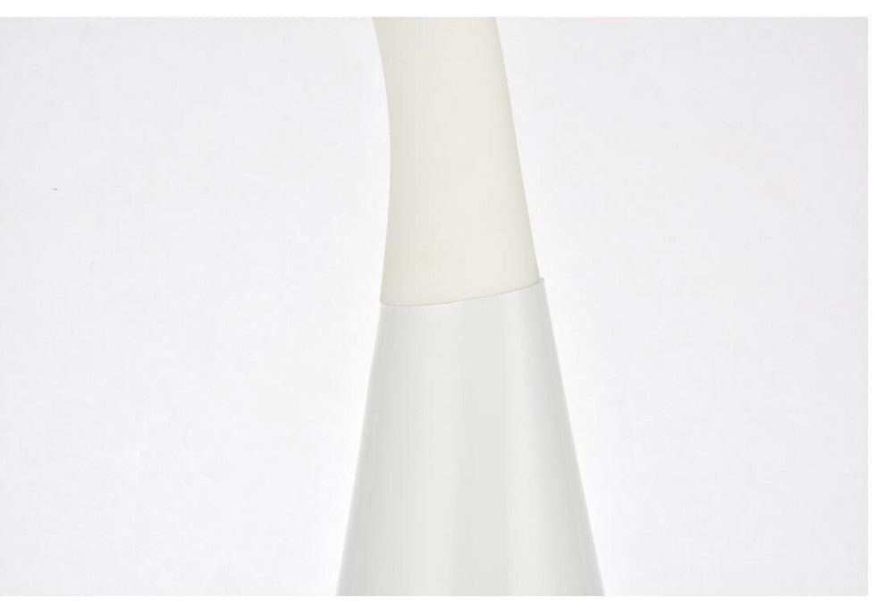 Illumen Collection 1-Light Glossy Frosted White Finish Led Desk Lamp