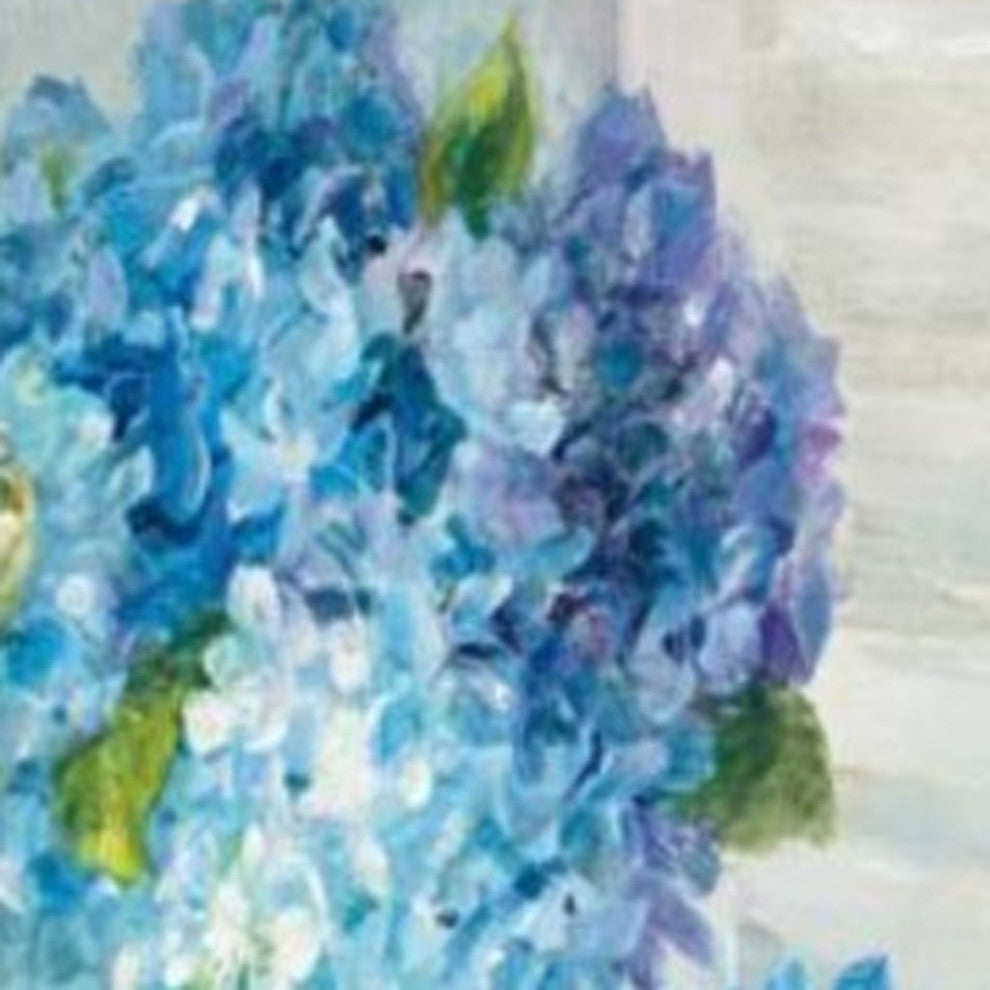 Ocean View With Flowers 5 Giclee Wrap Canvas Wall Art