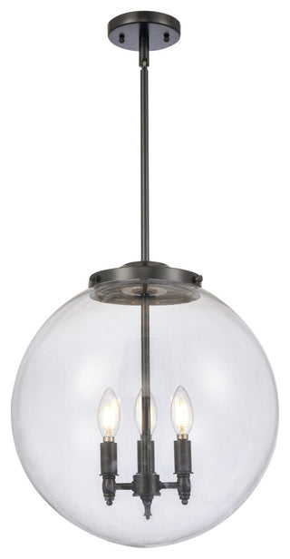 INNOVATIONS 221-3S-BK-G202-16-LED 3-Light Pendant Matte Black