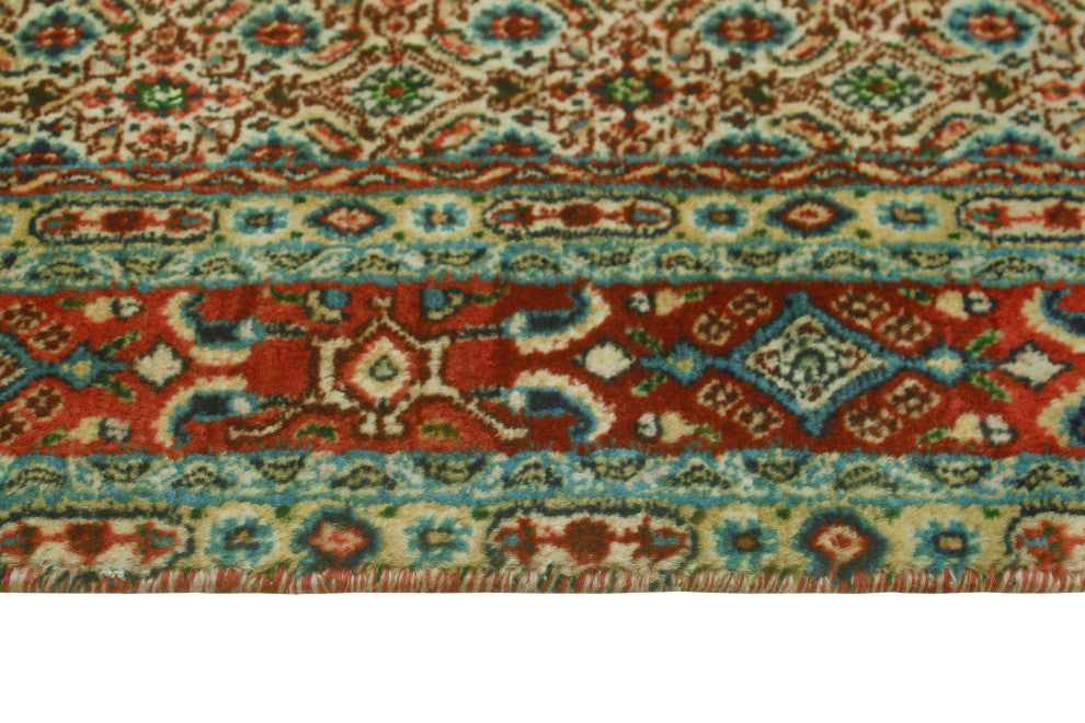 Fine Vintage Distressed Layken Rust/Beige Rug, 3'0 x 4'11