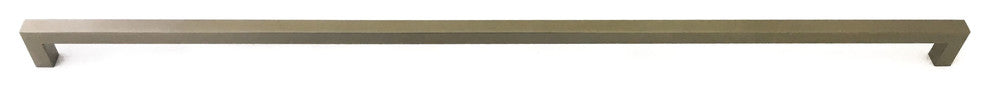 Square Bar Pull Cabinet Handle Gold Champagne Stainless 12 mm., 24"