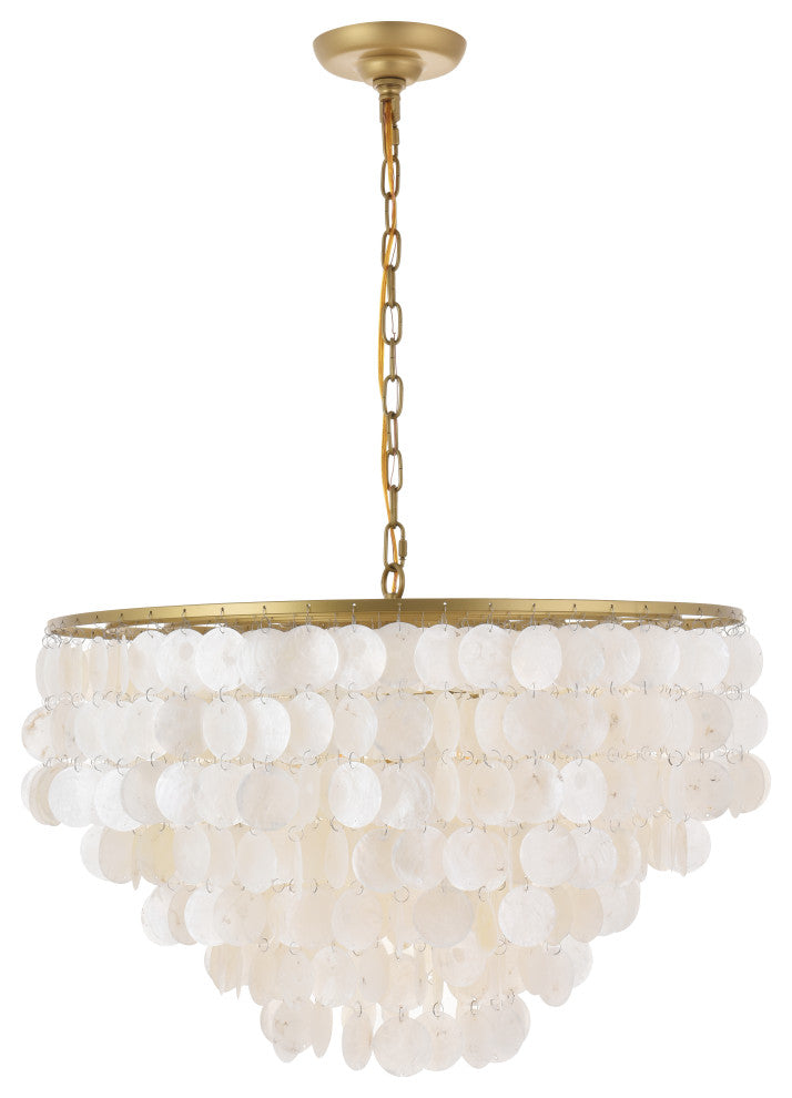 Brass Finish 6-Light Pendant