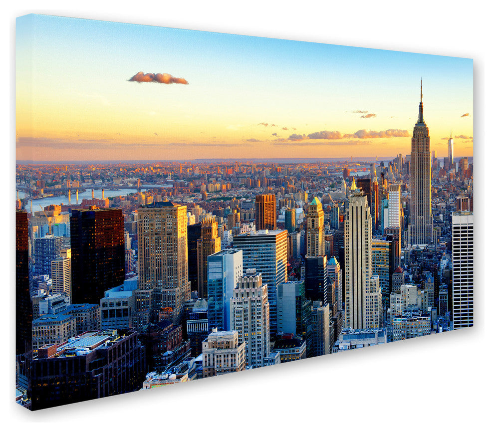 Philippe Hugonnard 'NYC at Sunset' Canvas Art, 24"x16"