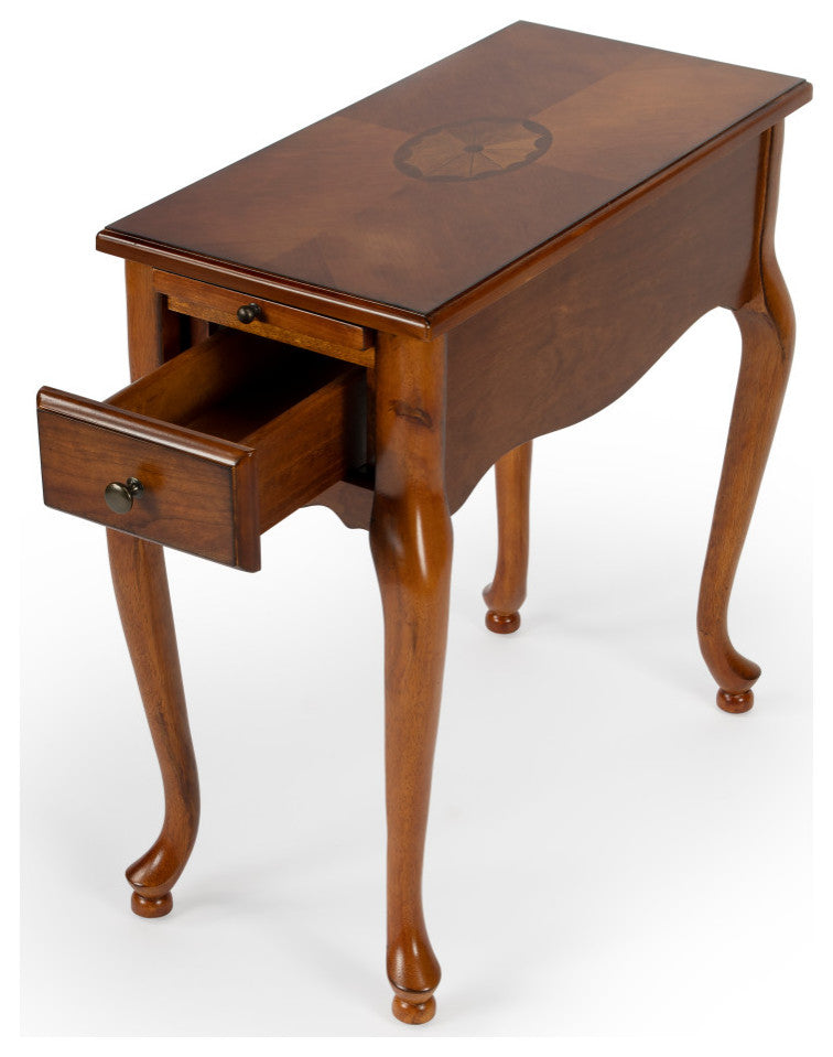 Croydon One Drawer with Pullout Side Table, Olive Ash