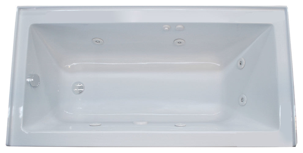 Pontormo Front Skirted Drop-In Bathtub, 32"x60", Left, Whirlpool