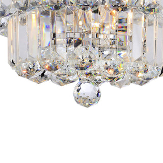 Taylor Chrome Two Tier Crystals Flush Mount