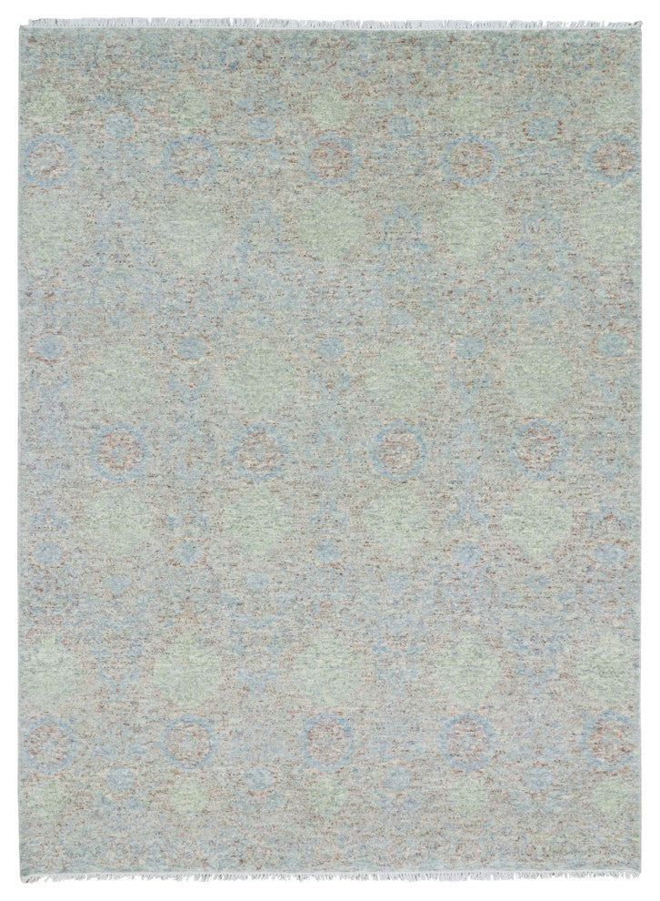 Hand Knotted,Tone Obscured and Subtle,Natural Dyes,Oriental Rug, 9'x12'