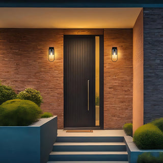 Home Living 6" Outdoor Wall Sconce, Black