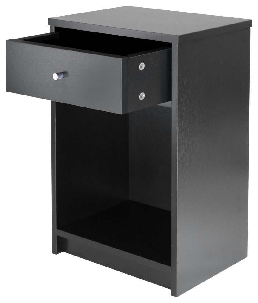 Squamish Accent Table, Nightstand, Black