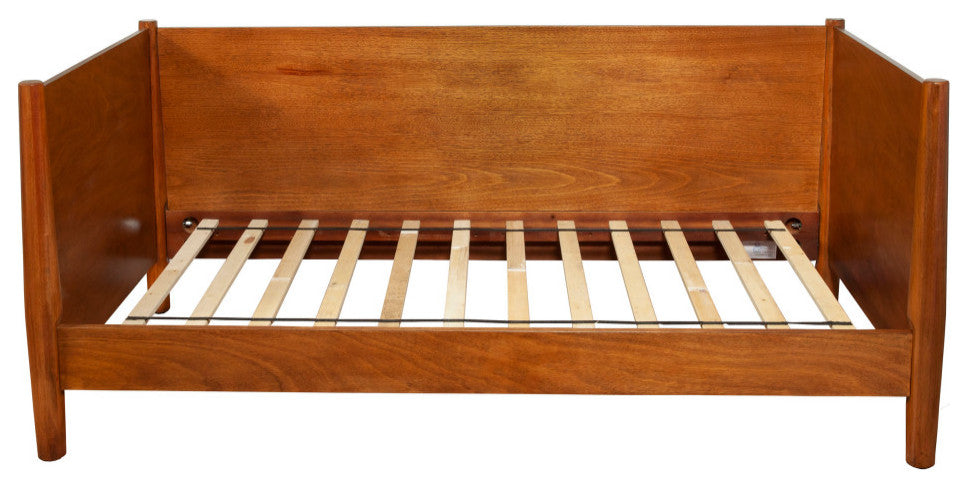 Flynn Mid Century Modern Twin Size Day Bed, Acorn