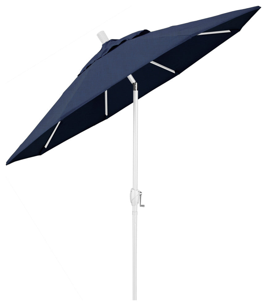 7.5' Aluminum Umbrella Push Tilt, Sunbrella, Spectrum Indigo
