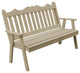 Pine Royal English Garden Bench, Unfinished, 5 Foot