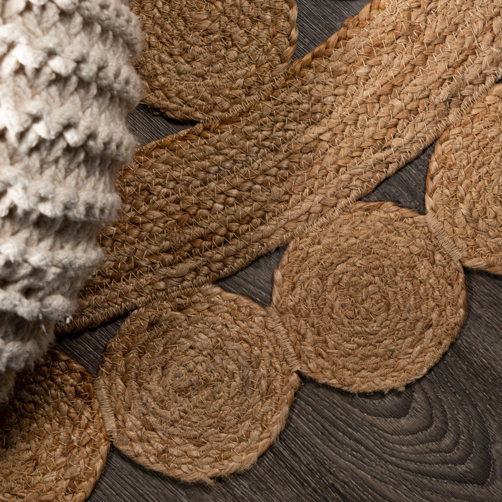 Bodhi Round Natural Jute Hippie Circle, 5' Round