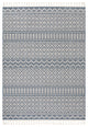 Covina Tribal Geometric Diamond Area Rug, Denim Blue, 7'10"x10'6"