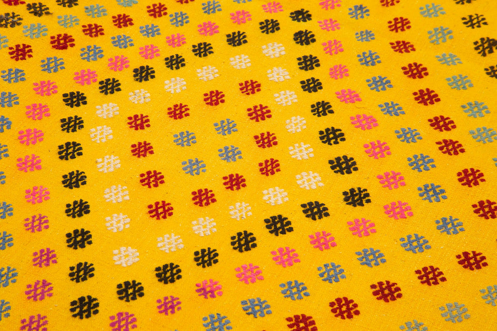 Rug N Carpet - Hand-knotted Oriental 3' 11" x 12' 2" Unique Runner Kilim Rug
