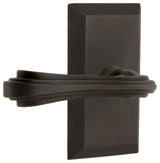 Studio Plate With Fleur Lever, Oil-Rubbed Bronze, Passage, Left-Handed