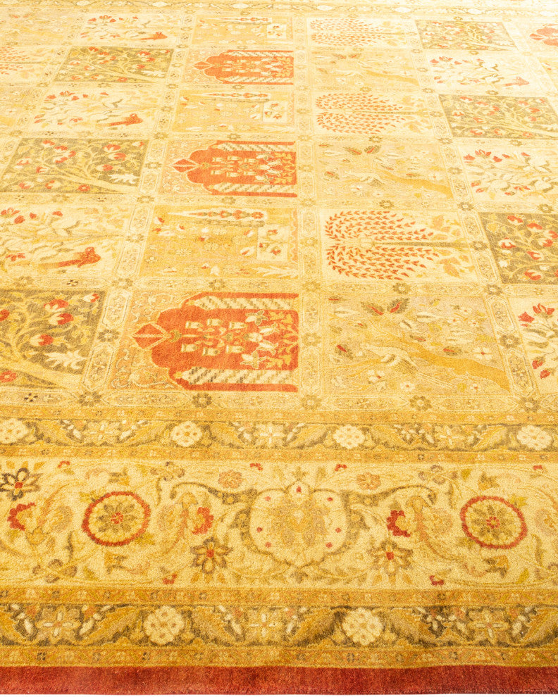 Mogul, One-of-a-Kind Hand-Knotted Area Rug Orange, 10' 4" x 13' 10"