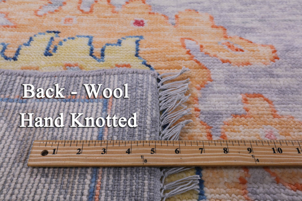 12' 3" X 14' 10" Turkish Oushak Hand-Knotted Wool Rug - Q16119