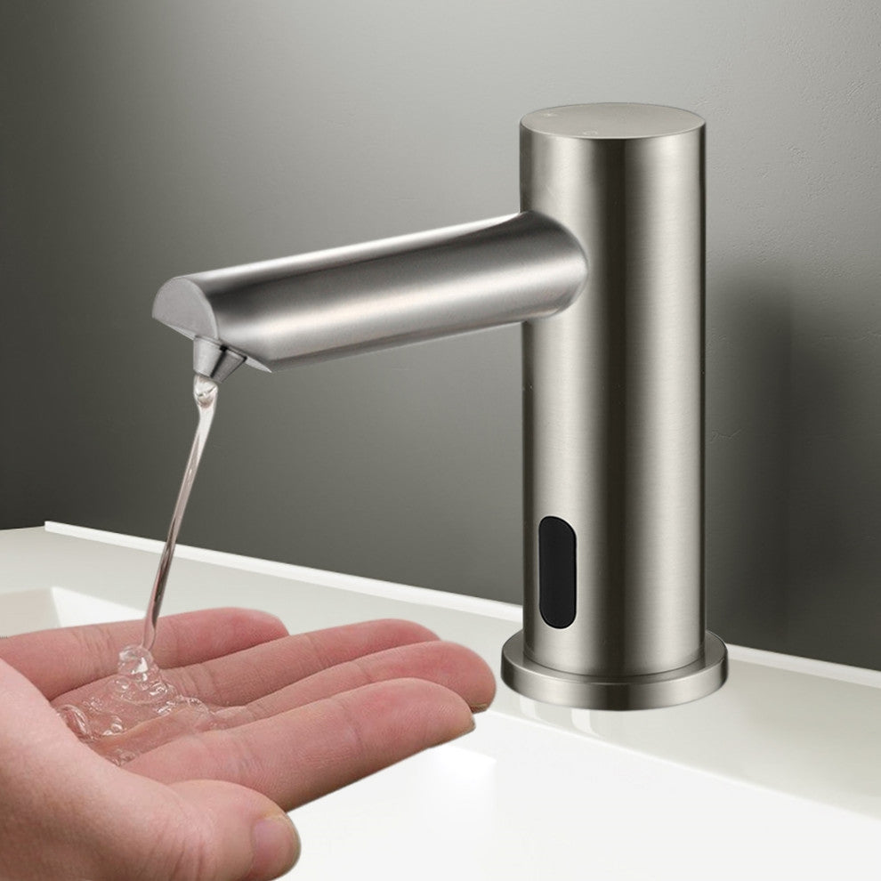 Marsala Minimalist Modern Brushed Nickel Sensor Soap Dispenser
