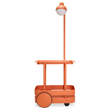 Fatboy Jolly Trolley Bar Cart with Lamp, Tangerine