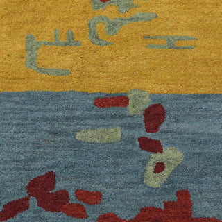 Hand Tufted Wool Area Rug Abstract Multicolor, [Round] 10'x10'