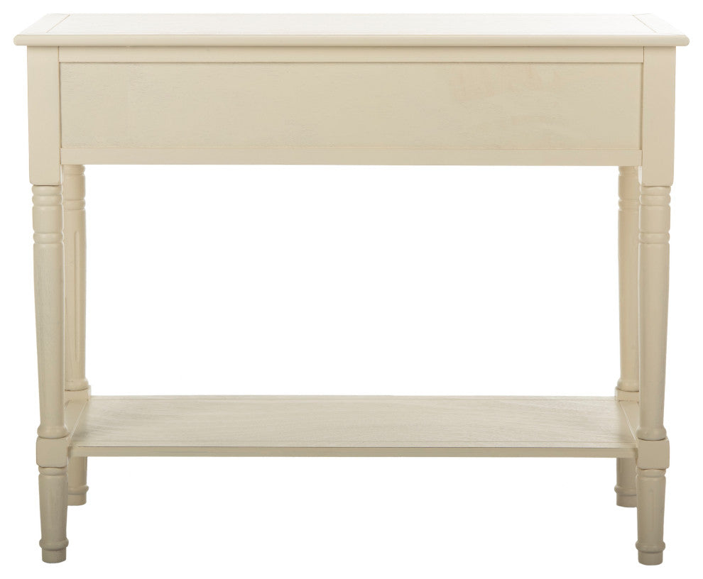 Safavieh Samantha 2-Drawer Console, Distressed Cream