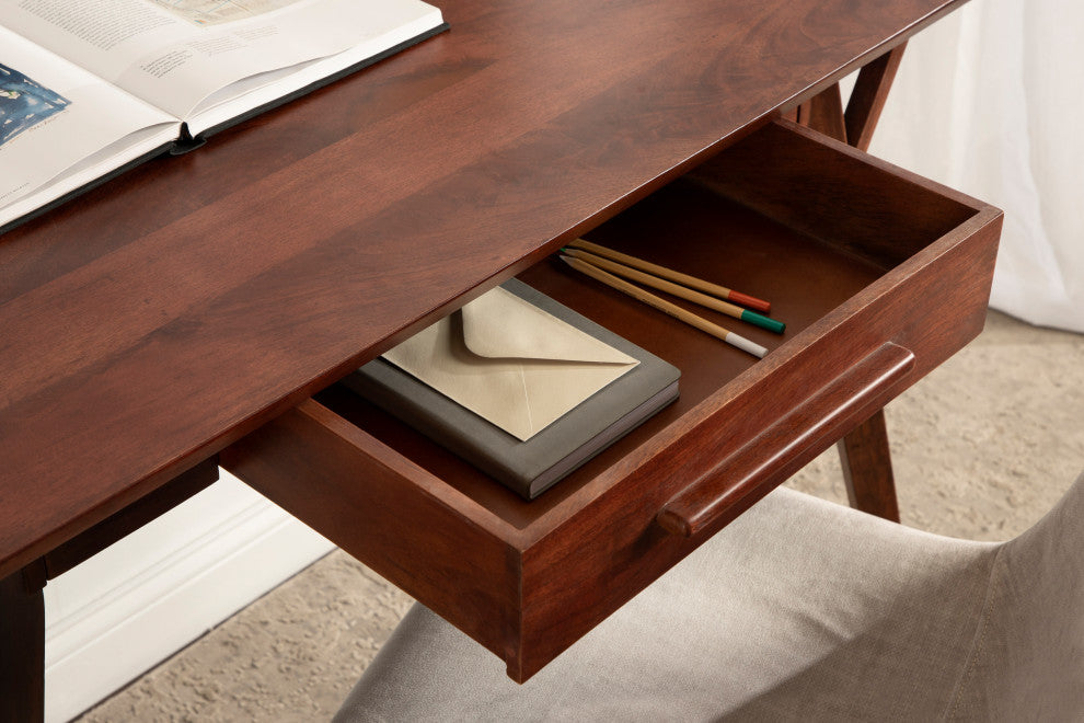 McCutcheon Wood Desk, Brown 42x22x30