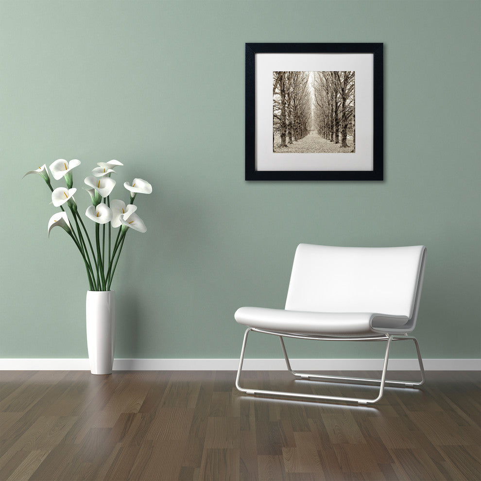 Alan Blaustein ''Hampton Gates Promenade III'' Art, Black Frame, White Mat, 11x11