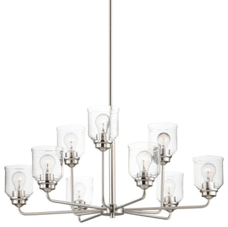 Maxim 12277CD Acadia 9 Light 35"W Chandelier - Satin Nickel