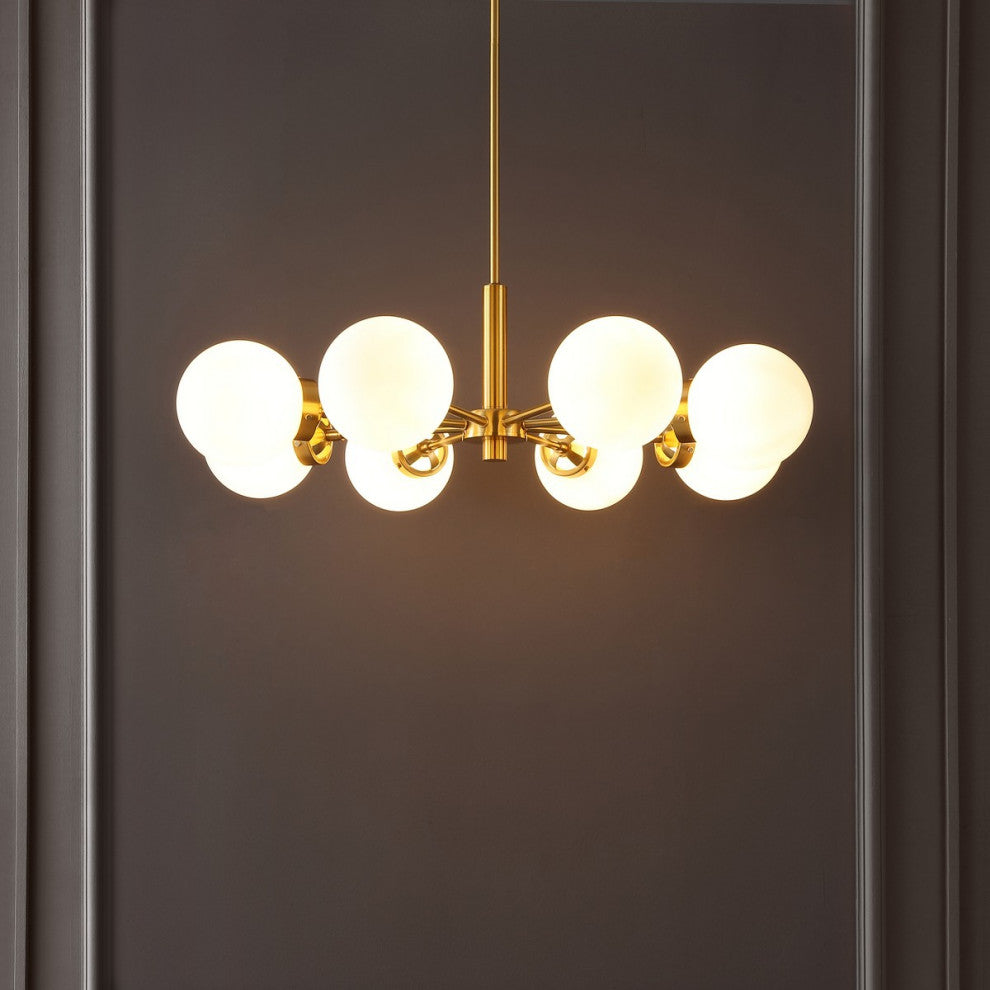 Safavieh Prosie 8Lt 32" Chandelier, Gold