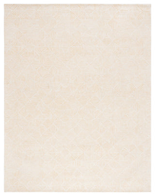 Safavieh Couture Abstract Collection ABT763 Area Rug, Gold/Ivory, 10'x14'