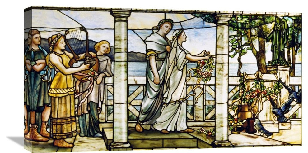 "Group of Maidens" Artwork, 30" x 15"