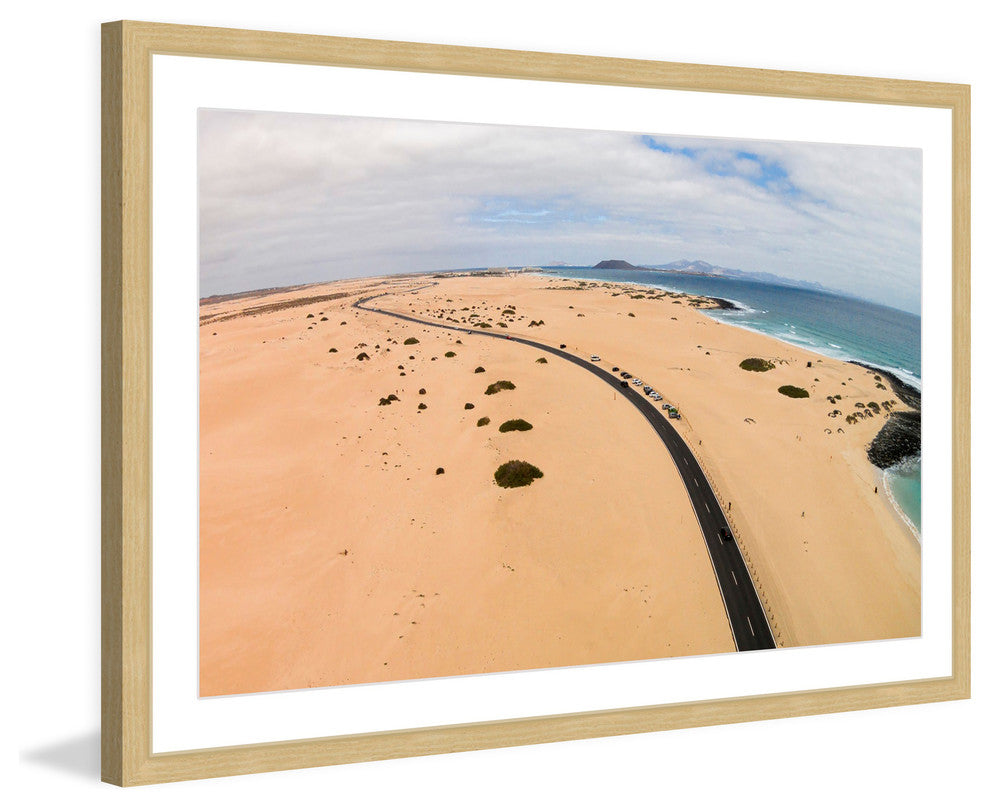 "Beach Highway" Framed Print by Karolis Janulis