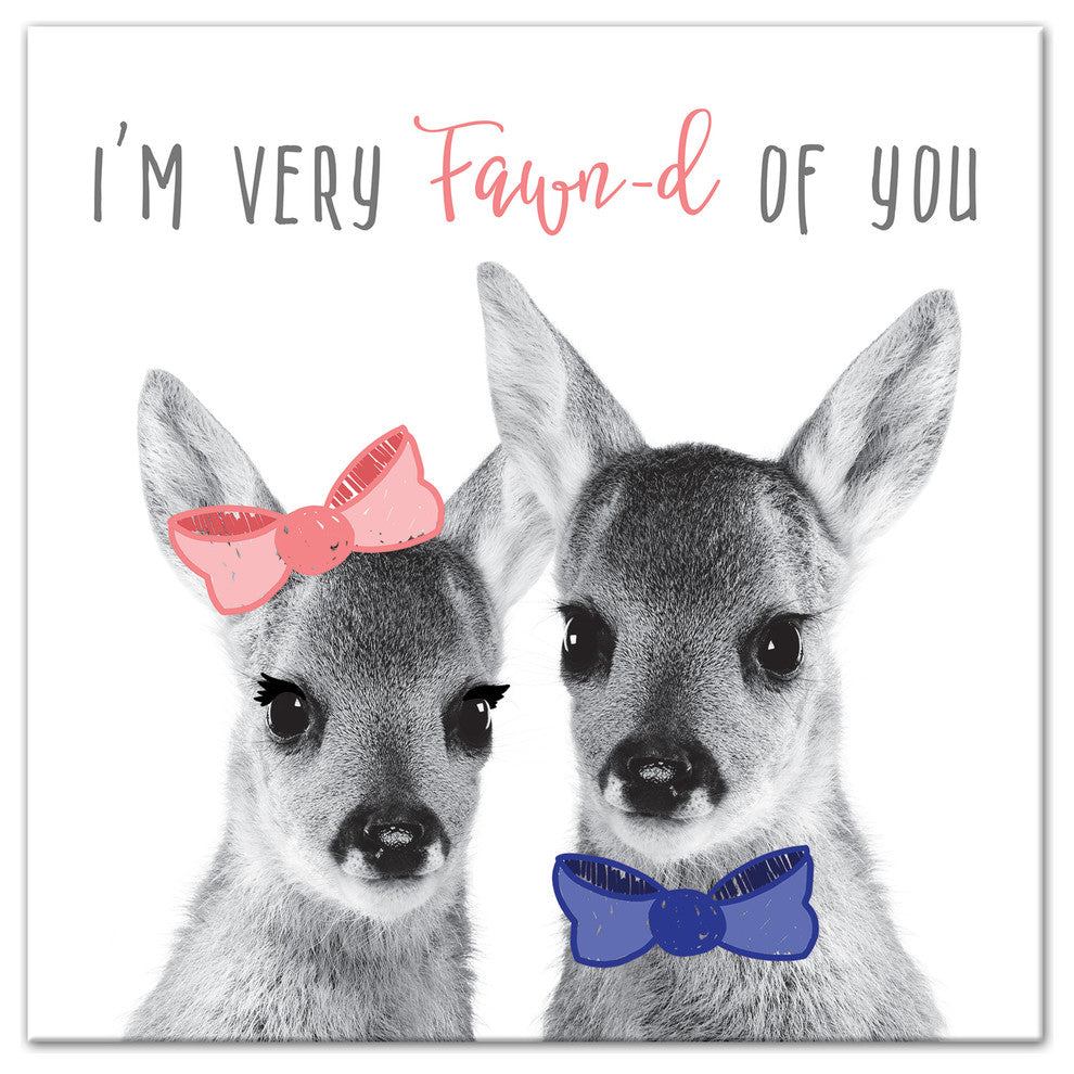 Fawn Love 16x16 Canvas Wall Art