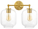 Safavieh Navia 2 Lt 17" Wall Sconce, Brass