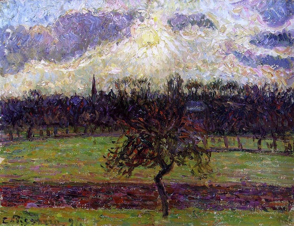Camille Pissarro The Fields of Eragny the Apple Tree Gallery Wrapped Canvas