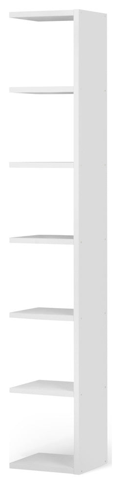 Block Modern Modular Cube Add-On Shelves, Matte White