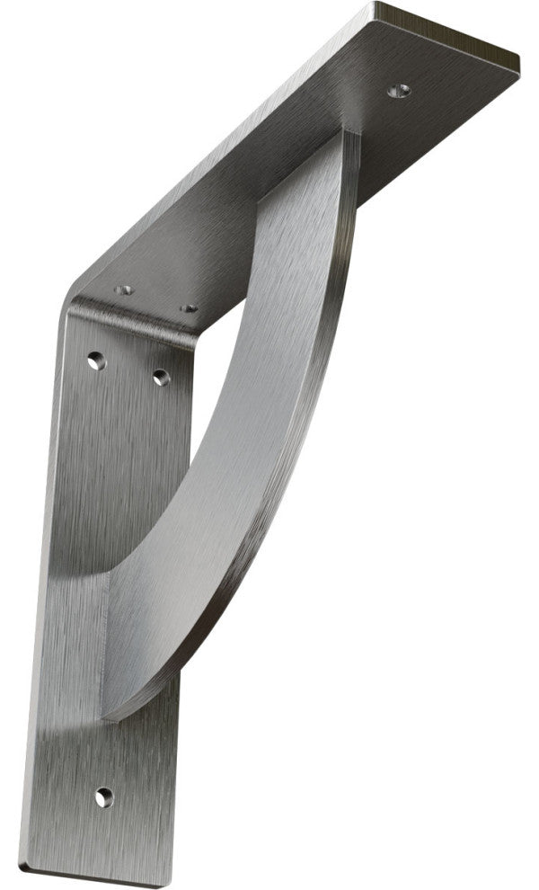 2"x8"x8" Bulwark Bracket, Stainless Steel