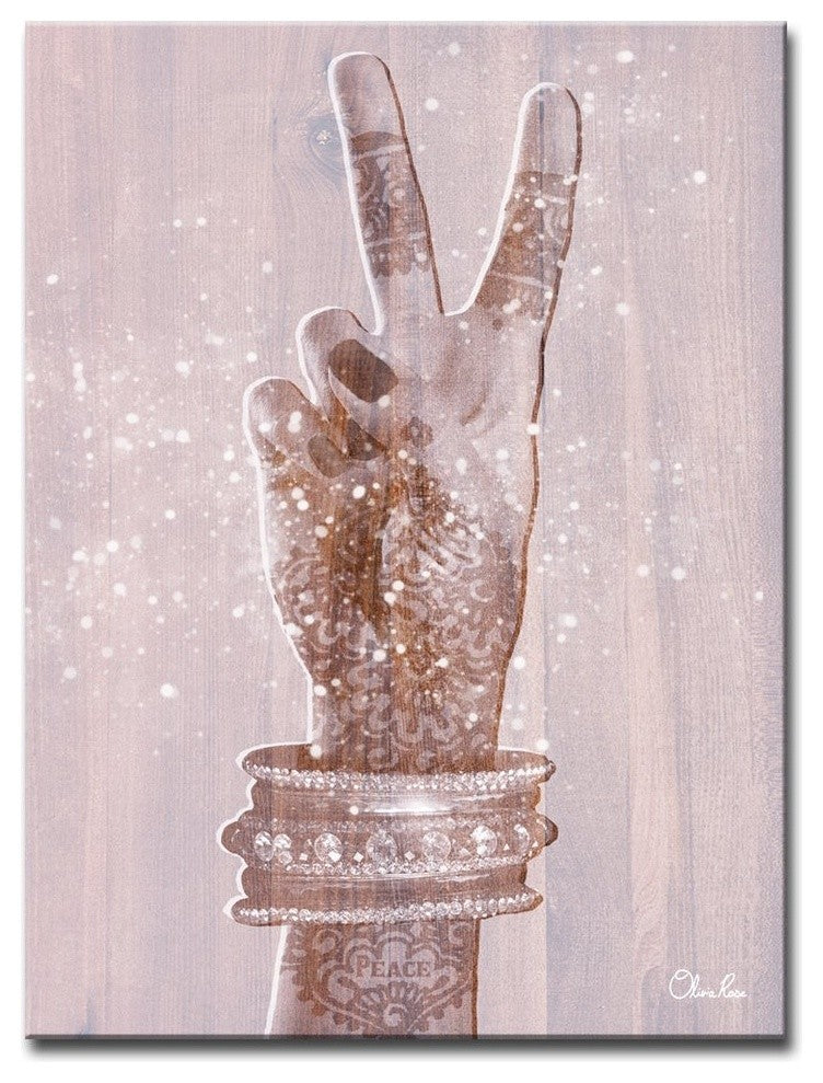 Peace and Namaste' Inspirational 2 Piece Canvas Art by Olivia Rose