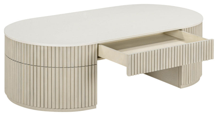 Bella Cream Large Storage Coffee Table