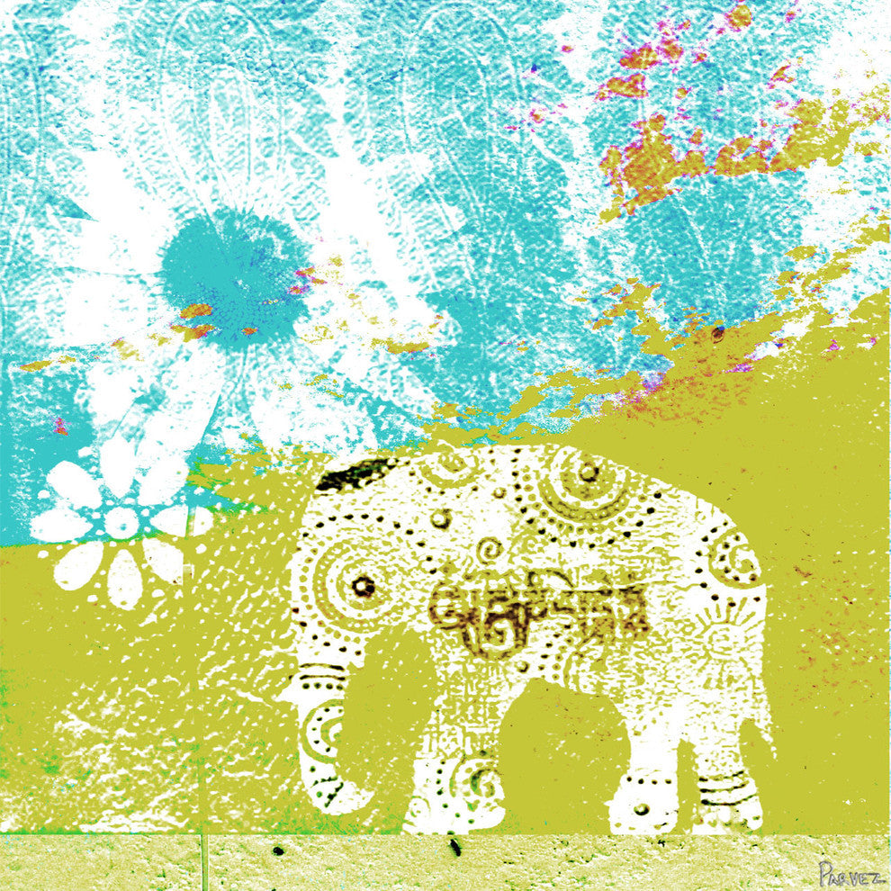 "Udaipur" Fine Art Canvas Print, 24"x24"